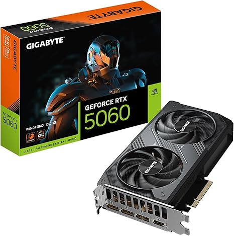 GIGABYTE GeForce RTX 5060 WINDFORCE OC 8G Graphics Card