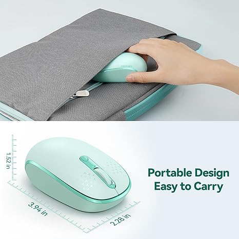 TECKNET Wireless Mouse for Laptop, 2.4G Quiet Computer Mouse with USB Receiver
